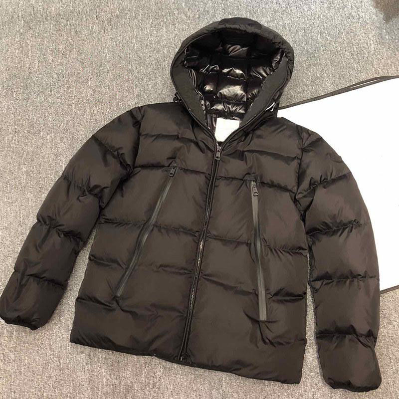 

Fashionable mens down jacket Very high quality Comfortable and warm Letter embroidery ribbon Five sizes to choose from Classic black white Solid workmanship -XXL, Dust bag