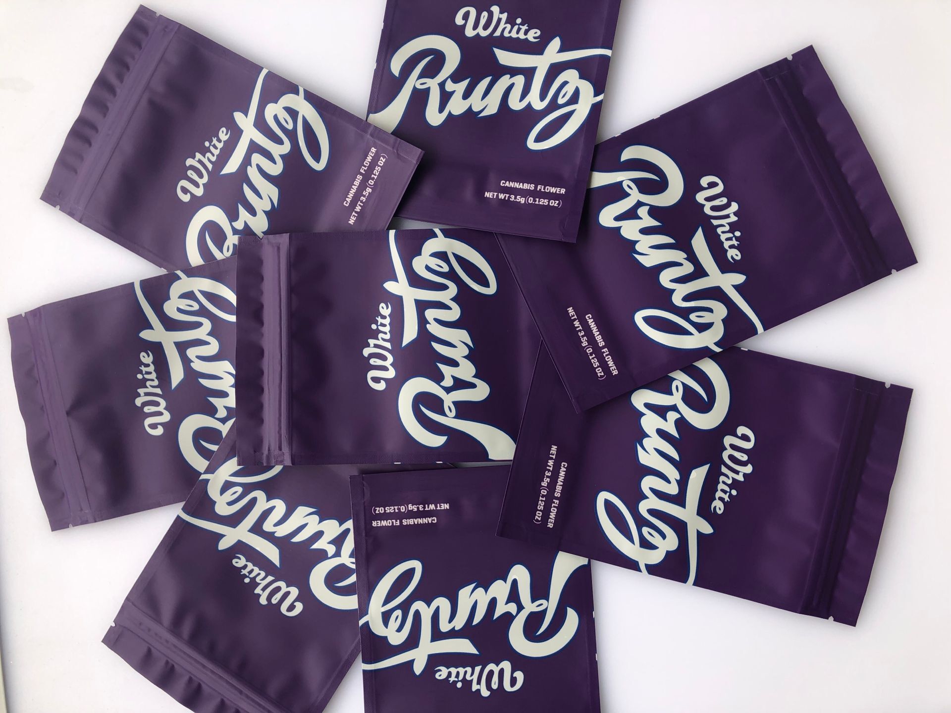 

Purple Runtz Medicated Flower Bags Edibles WmtSi 3.5g White Proof Smell Local Mylar Jjxh Ikcdt, Brown;gray