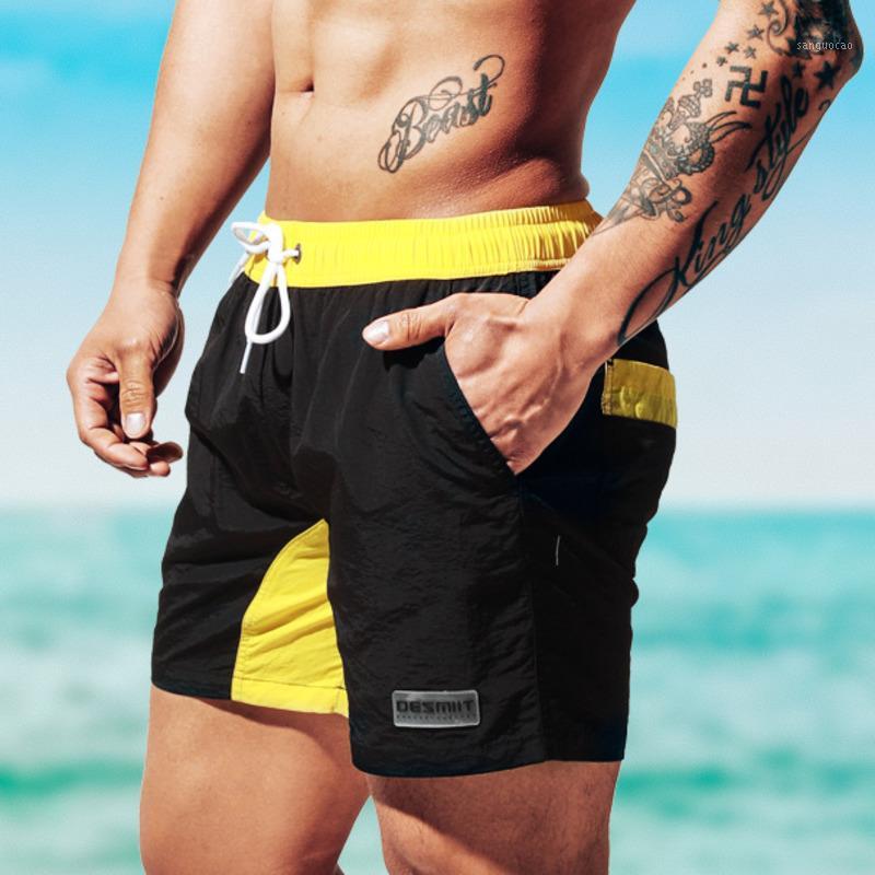 

2020 Mens Swimming Shorts Men Swimwear Trunks Quick Dry Beach Board Swim Surf Shorts Lined Workout Sport Training Short For Man1