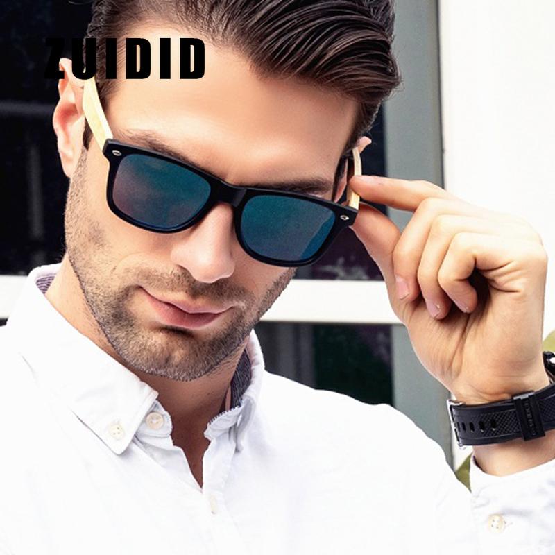 

Sunglasses ZUIDID Brand Bamboo Men Women Classic Square Goggle Fashion Retro Polarized Sun Glasses Female Eyewear UV400