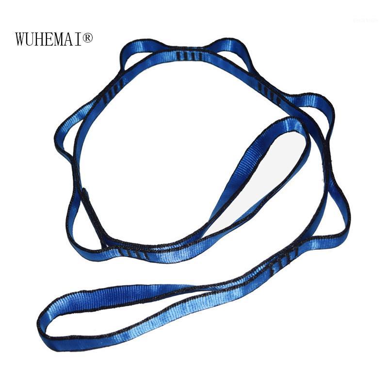 

Anti gravity air yoga belt Yoga rope safety climbing chrysanthemum hammock special high strength mountaineering belt1, Blue