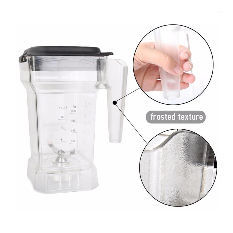 

1-1.5L Capacity Square Container Jar Jug Pitcher Cup Bottom With Serrated Blades Lid For Commercial Blender BD-9001 Spare Parts1
