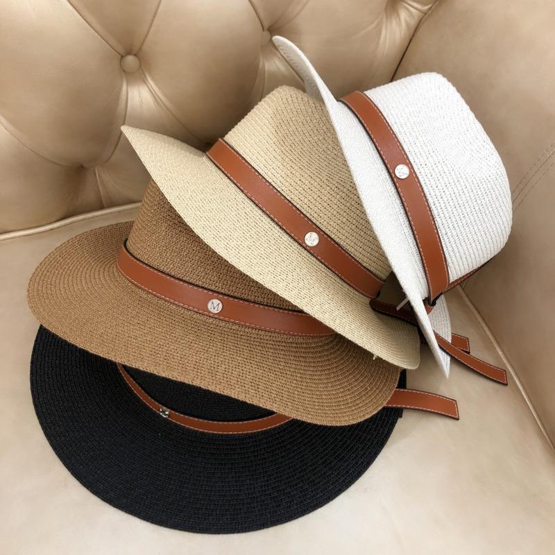 

2020 Women Straw Hats Sun Hats Female Wide Brim Beach Hat Bow Summer Hat Anti Uv Straw Sun, White
