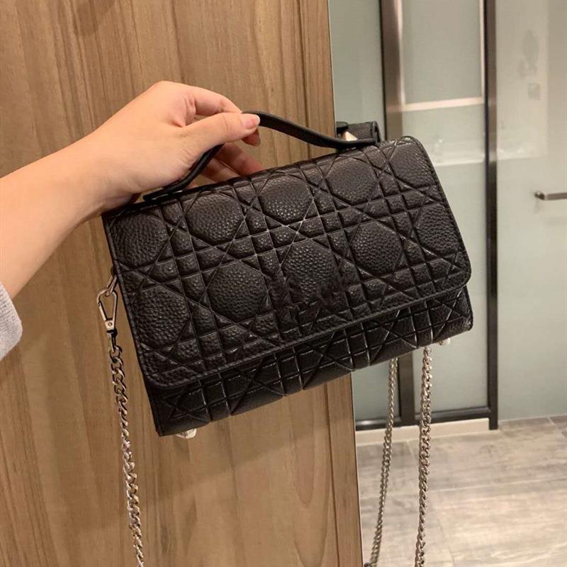 

Fashion Women Designer Handbag Classic Ladies Chain Shoulder Bag Crossbody Bags High Quality Cowhide Messenger Bag Letter Purse Three Color, Beige 1