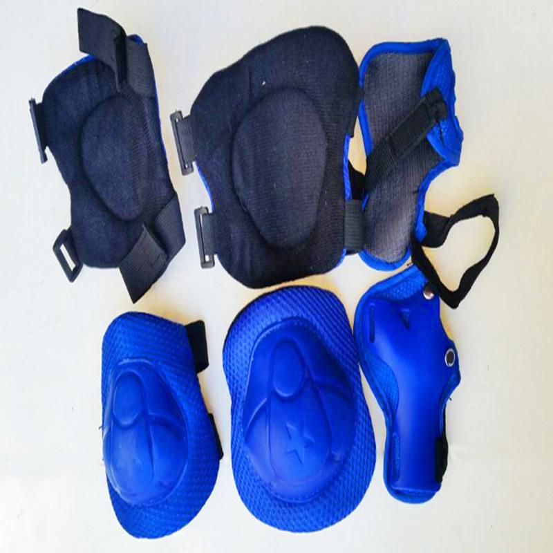 

6pcs/set Children Skating Bike Protective Gear Sets Knee Elbow Pads Bicycle Skateboard Roller Wrist Protector Sports Safty1, Black