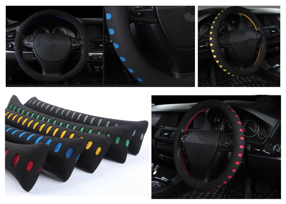 

High quality auto parts steering wheel cover diameter 38 cm for Latitude Laguna Frendzy DeZir Safrane ZE