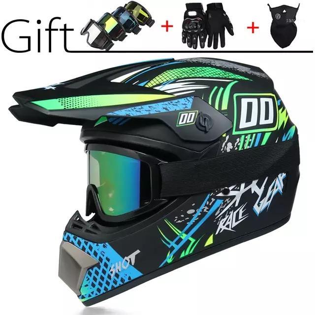 

Free Gift Off-road helmets downhill racing mountain full face helmet motorcycle moto cross casco casque capacete1, S9