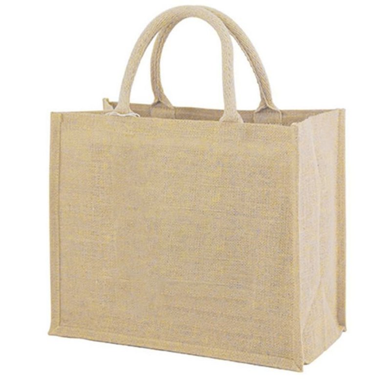 

hh new linen pu coating reusable jute shopping bag beach blonde handbags canvas tote bags for women grocery bag large women tote handbags 85