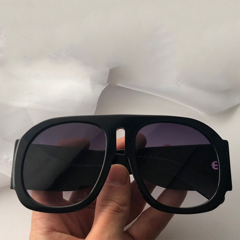 

2020 official latest sunglasses 0152 double G design top fashion sunglasses flat mirror frame top quality simple decorative glasses 0152S