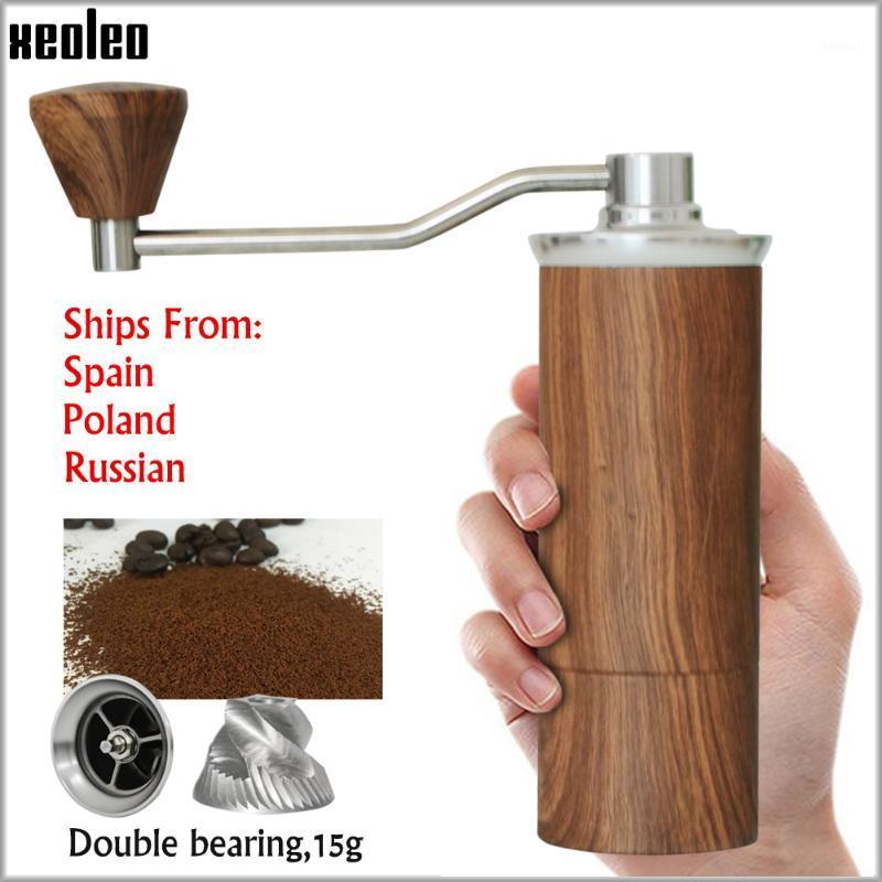 

XEOLEO Manual Coffee grinder 45MM Aluminum Coffee miller Black/Brown/Silver/Gold 15g Mini Portable milling machine1