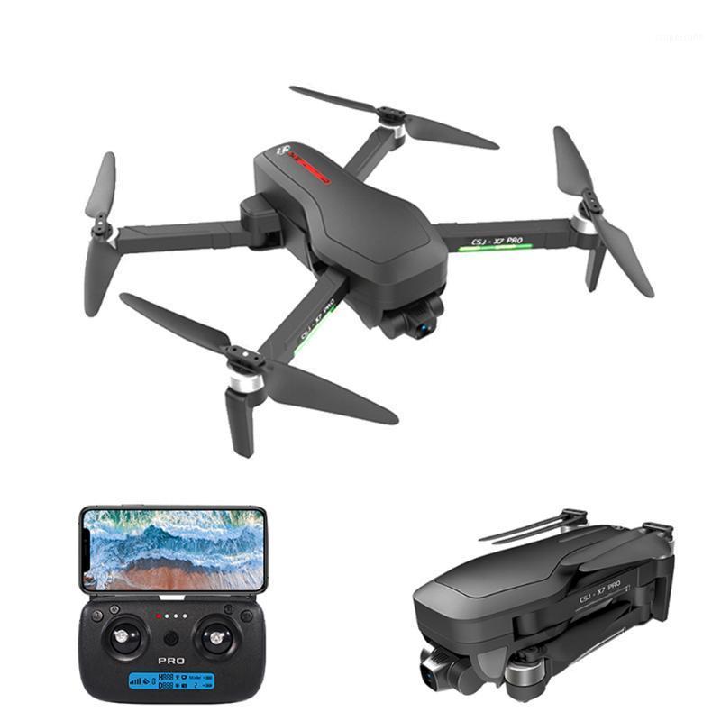 

CSJ X7 PRO Foldable GPS RC Drone with Camera 4K 5G Wifi 2-axis Gimbal Brushless Quadcopter Optical Flow Positioning Track Flight1
