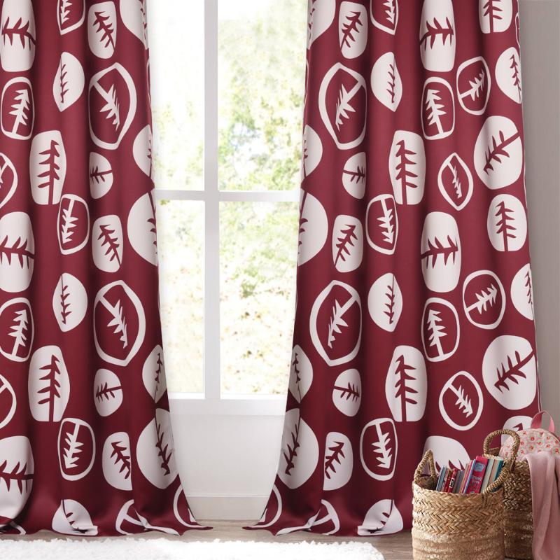 

NICETOWN Insulated Noise Reduction Christmas Tree Fashion Decoration Grommet Top Blackout Curtain For Living Room Dining Room, Khaki beige