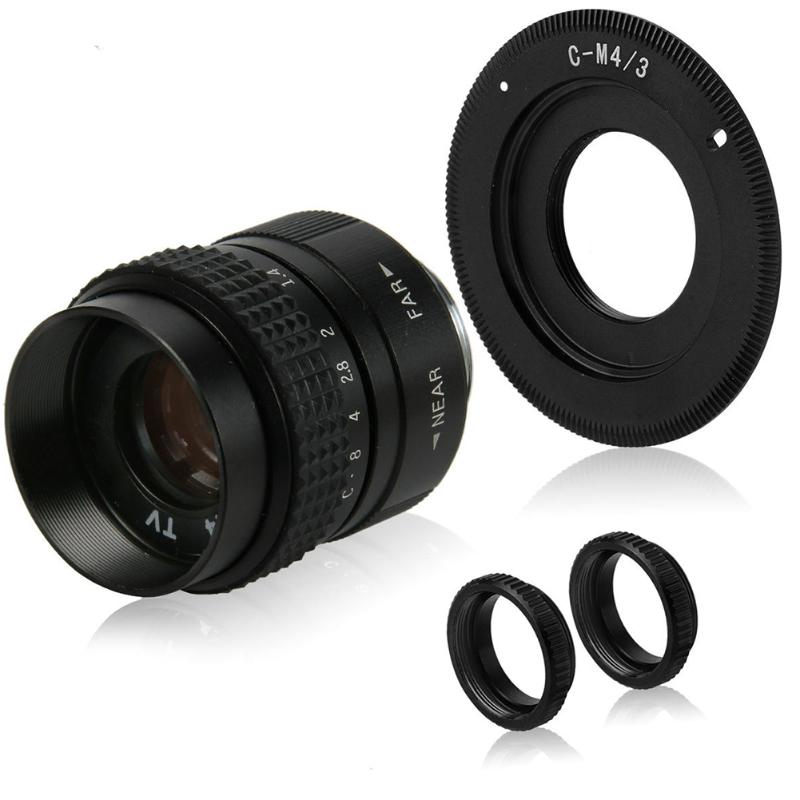 

CCTV 25mm F1.4 Easy Install Adjustable Metal Accessories C Mount Manual Focusing Parts Practical TV Movie Clear Home Camera Lens