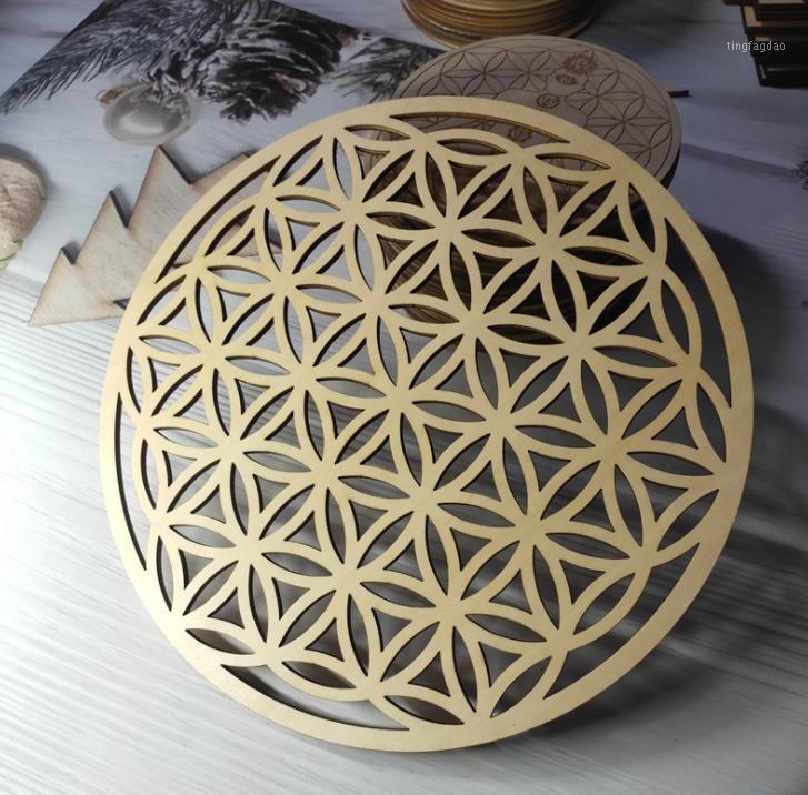 

Flower Of Life Wooden , Drink Holder Wood Gift, Water Harmoniser Spiritual Wooden Beverage Beermat1