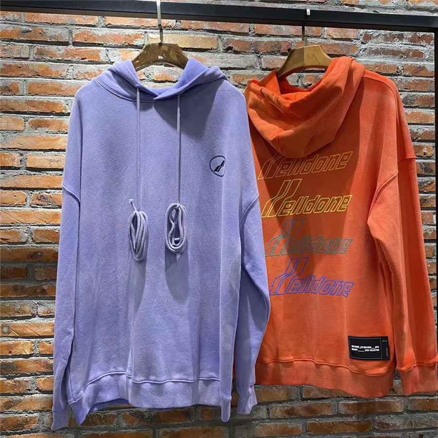 

2021 New Winter Fw We11done Pullover Men Women 1:1 High-quality Foaming Printing Welldone Sweatshirts Hoodie 6ztw