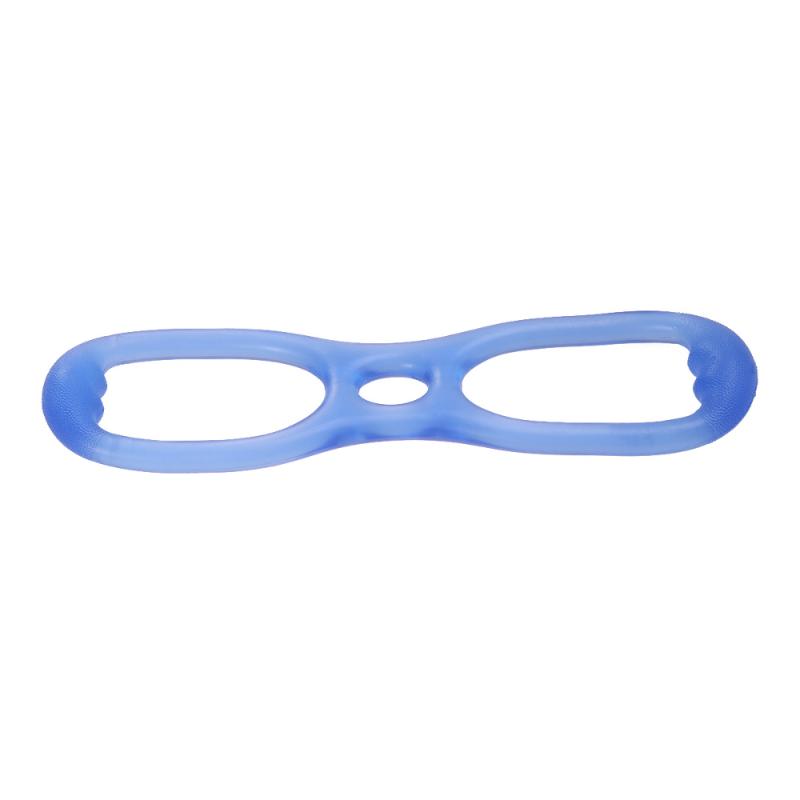 

8 Word Chest Developer Muscle Resistance Bands Silicone Fitness Yoga Workout Pulling Exerciser Rope Body Building Tool(Blue