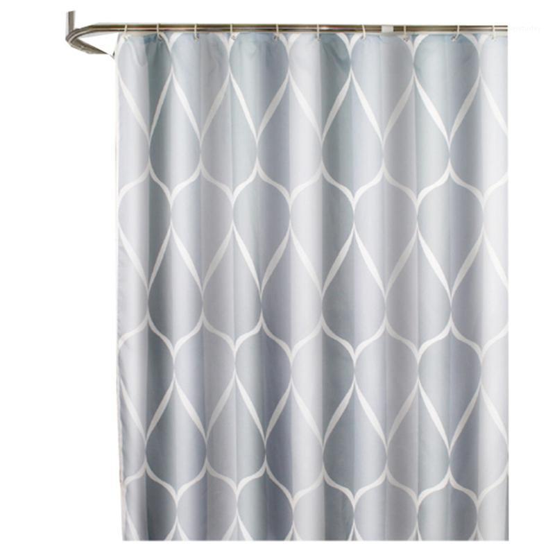 

Decorative Quick Dry Soft Home Fashion Bathroom Easy Install Mildew Resistant Shower Curtain Waterproof Modern Thickened1