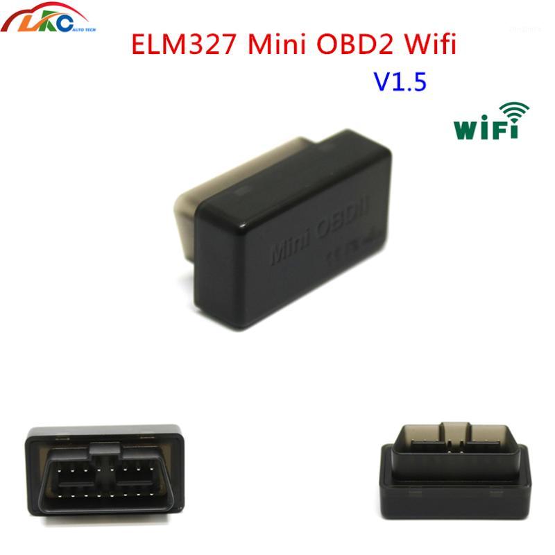 

50pcs/lot Super Mini V06HW/V06HW-1 OBDII V1.5 ELM 327 WiFi Diagnostic Scanner support Android/Windows/ DHL free shipping1