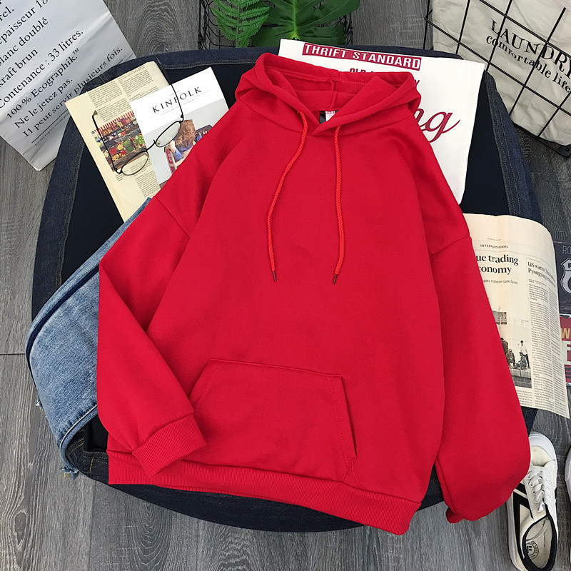 

2021 New Spring Female Hoodies Autumn Jacket Solid Color with Hoodie Pullover Big Plus Size Tops Outwear KGQ5, Green