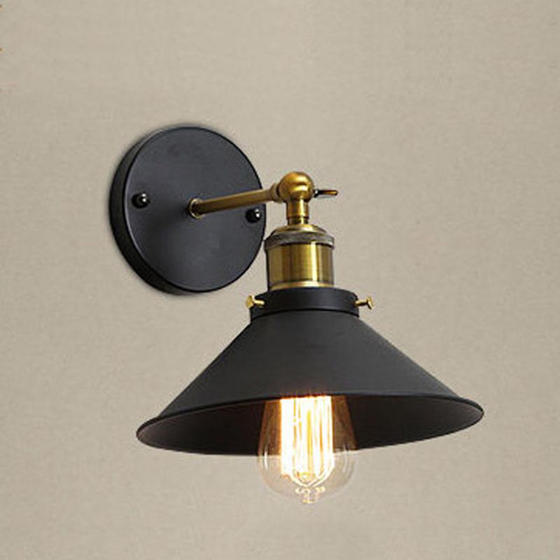 

Industrial Wall lamp E27 Base Retro Attic LED Wall Lights Stairs Bathroom Iron Lights