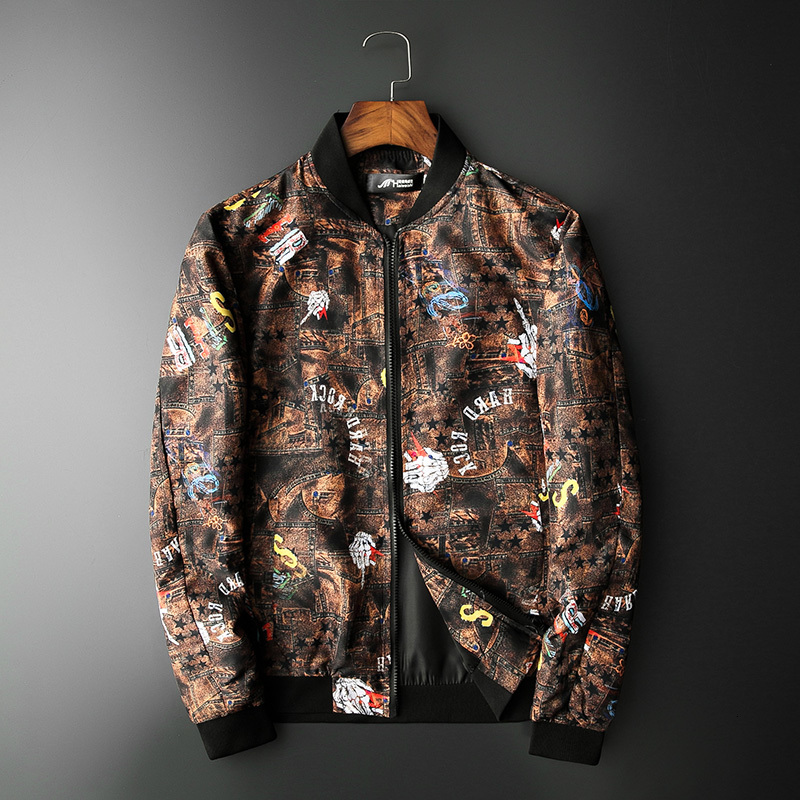 

Plus Size 5xl Floral 2021 Spring Fall Guy Vintage Streetwear Club Outfit Jacket Cs21, Color 2