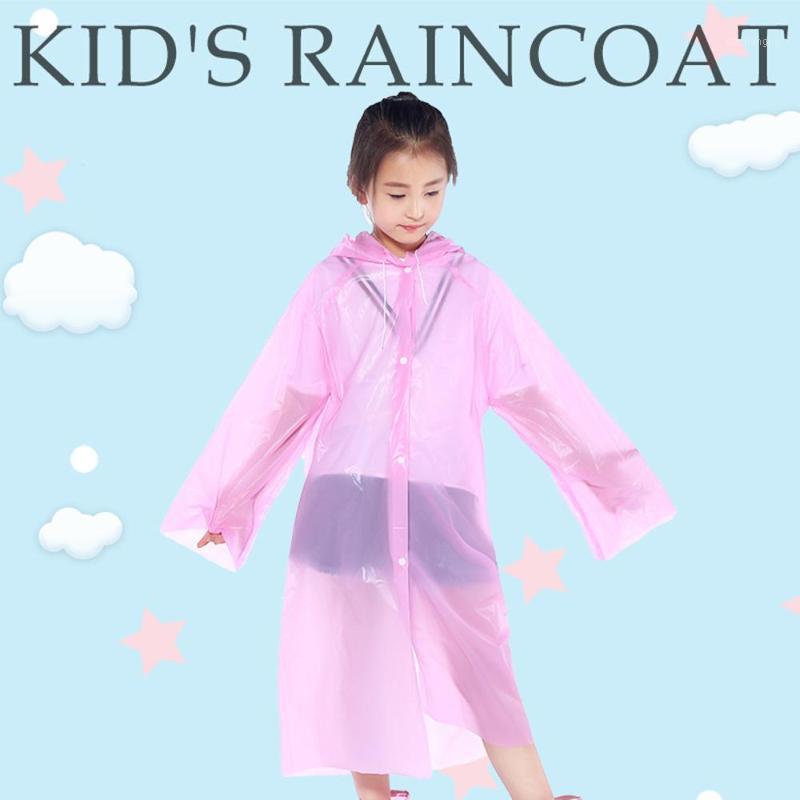 

Unisex Disposable Waterproof Kids Raincoat For children Rain Coat PEVA Rainwear Rainsuit Student Hiking Camping Hood Raincoat CD1