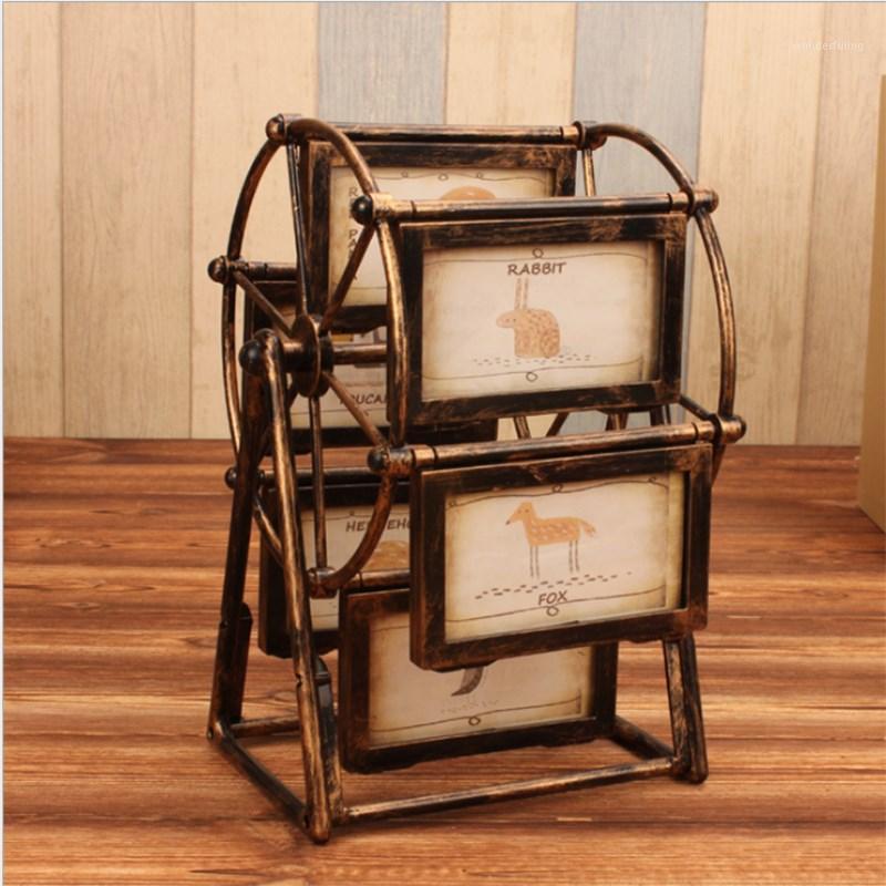 

Ferris Wheel Photo Frame 5 Inch Photo Wedding Frame Gift Creative Children Set Table Combination Personality Bronze1