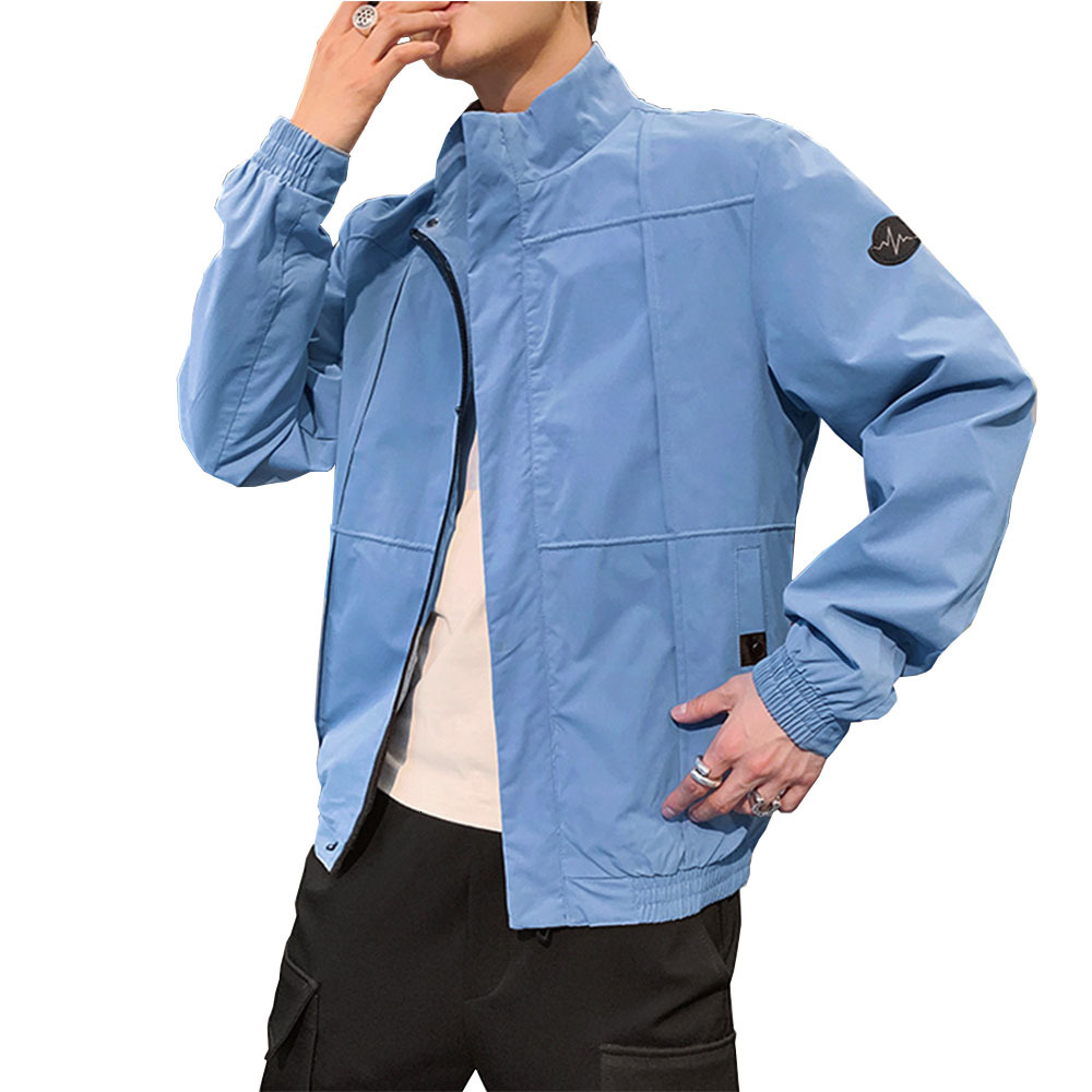 

2021 Spring Autumn Men's Jacket Fashion Work Done with Fine Parker Tools Quality Authentic Size Large H4s0, Blue