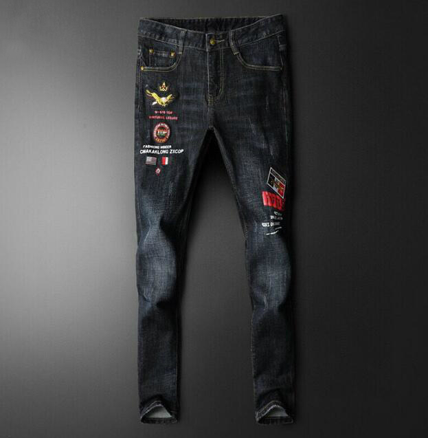 

21SS Men's brand Designers Jeans Distressed Ripped Slim Fit Biker Denim pants Mens Leisure fashion high quality Jeans A168, Black