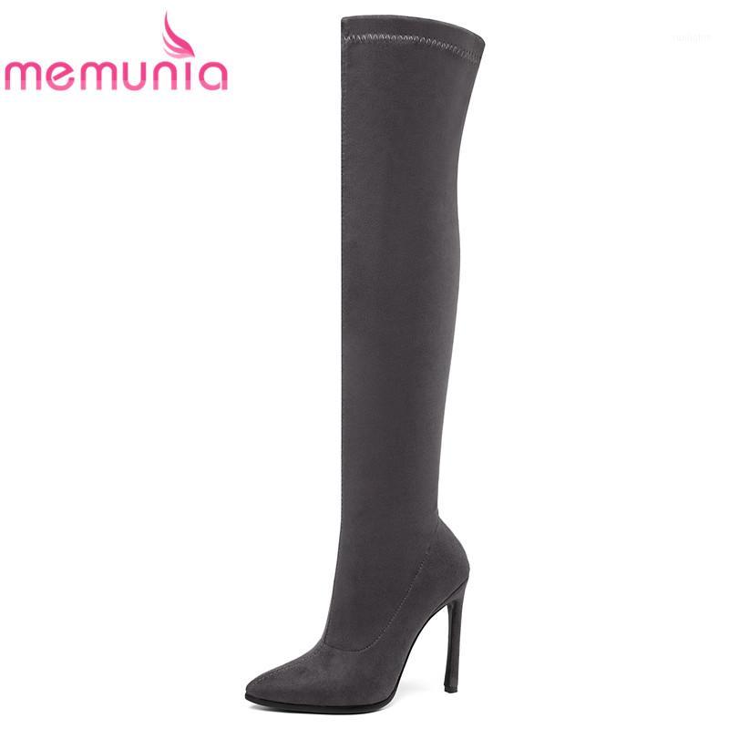 

Brand designer women's boots big size 34-43 over the knee boots ultra thin high heels sexy party thigh high botas de mujer1, Black