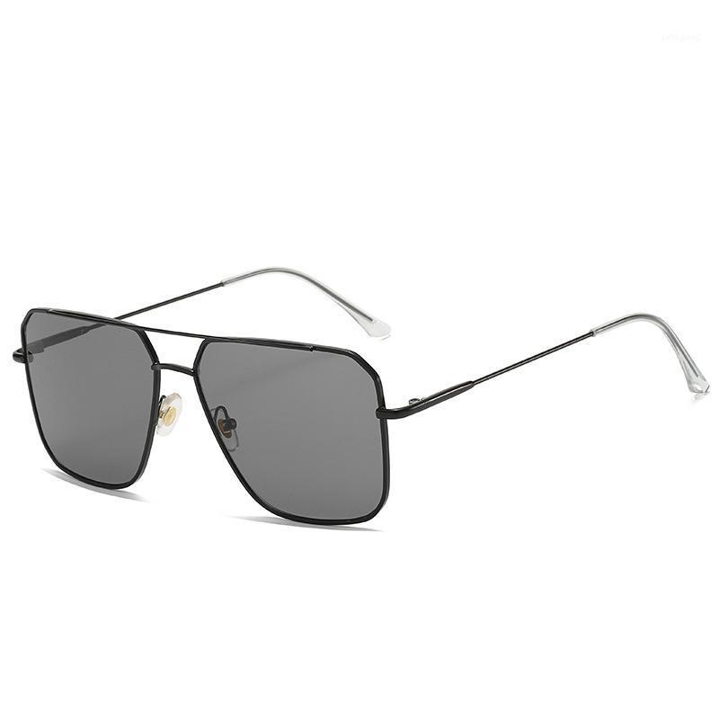

Sunglasses Big Frame Double Beam Men's Fashion Personality Ocean Film Real Glasses Trend Street Driving Sunglasses1