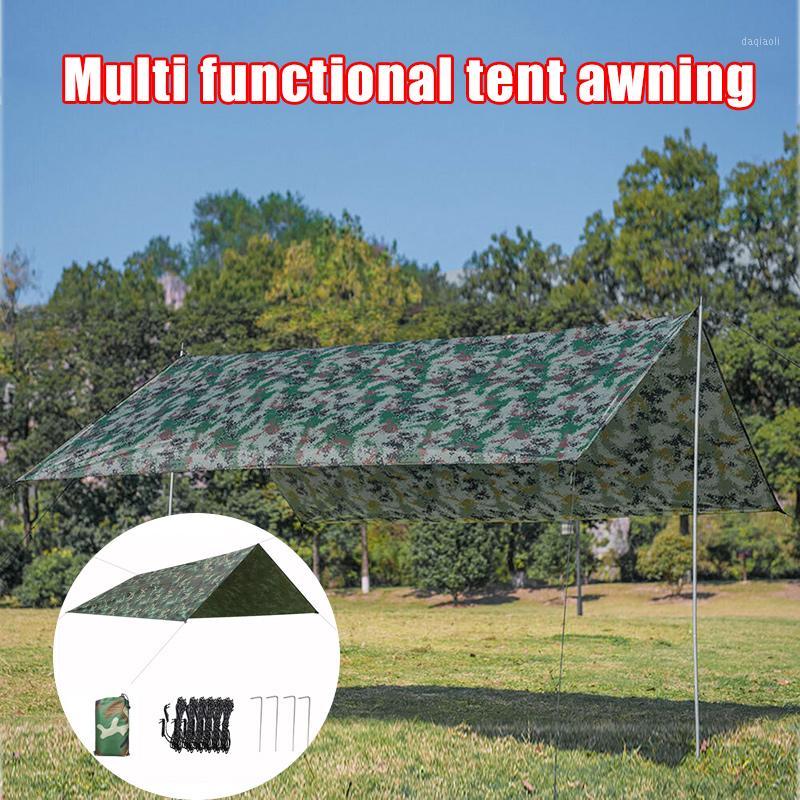 

Multi-function Tent Tarp Waterproof Heavy Duty Shade Sail Sun Canopies Outdoor 118x118 Inches for Travel Camping ALS881