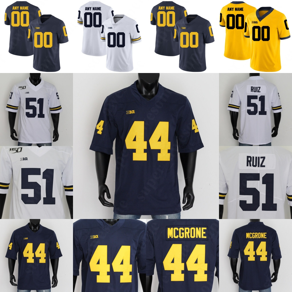 

Michigan Football Jersey 5 Joe Milton Zach Charbonnet Kwity Paye Daxton Hill Cameron McGrone Nico Collins Charles Woodson Desmond Howard, 150th-white