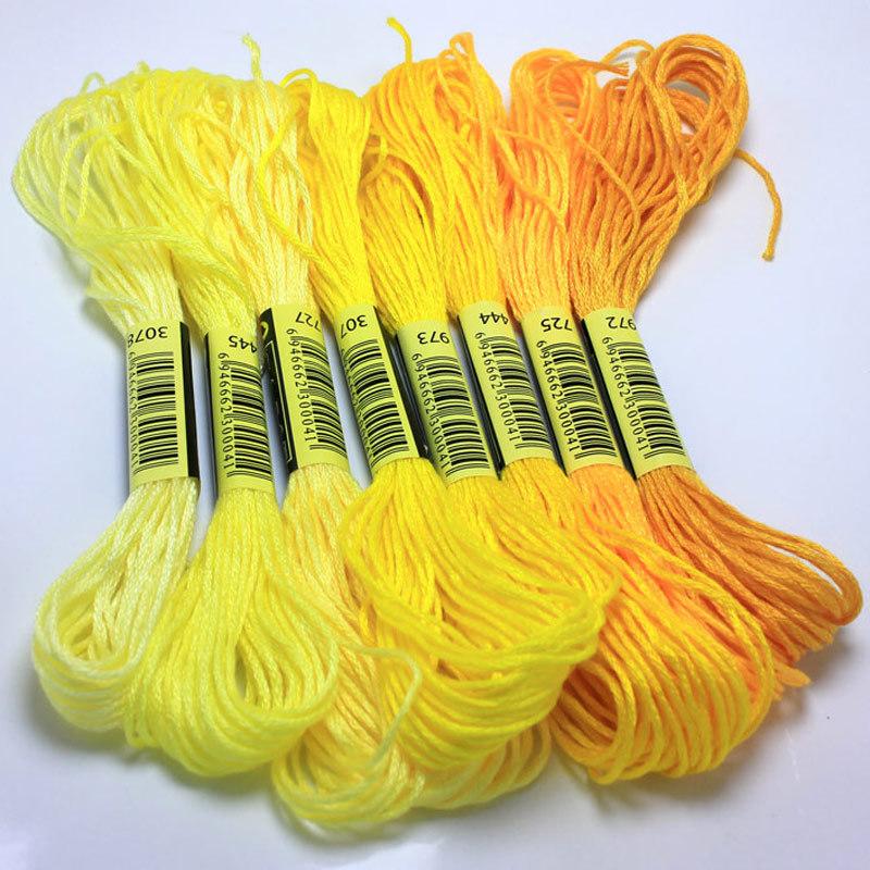 

200/100/50 Similar DMC Cross Stitch Cotton Embroidery Thread Floss Sewing Skeins Craft 447 colors available, 50 monochrome