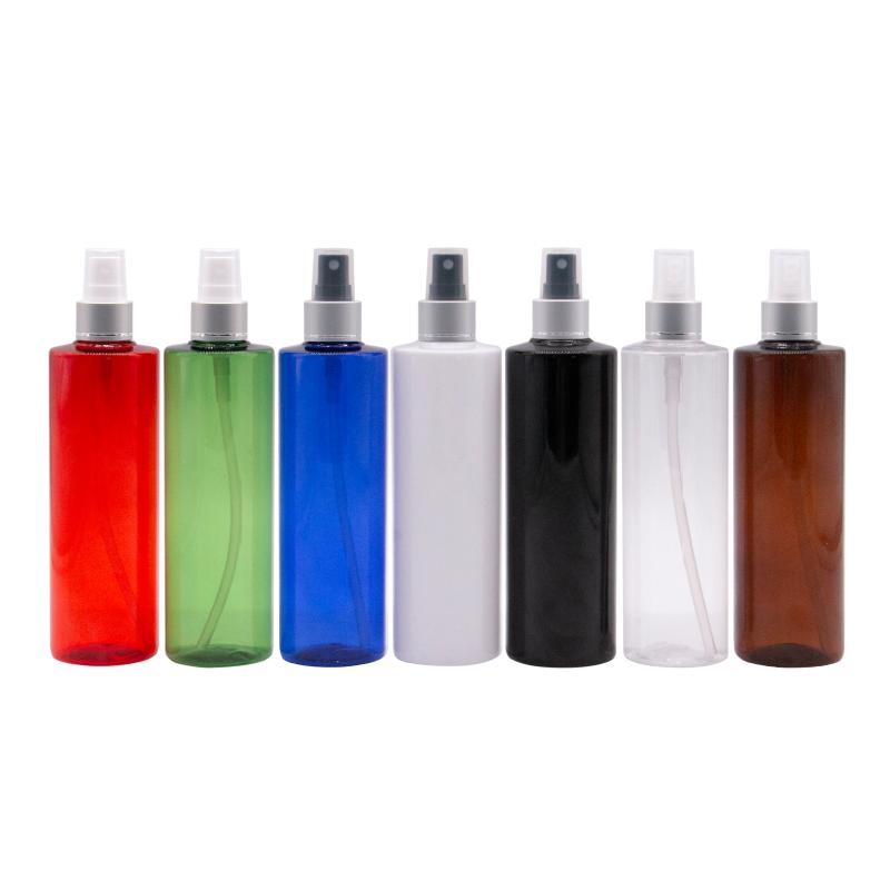 

250ml Silver Aluminum Screw Collar With Plastic Spray Pump Refillable Perfume Bottles Cosmetic Container For Skin Care Travel