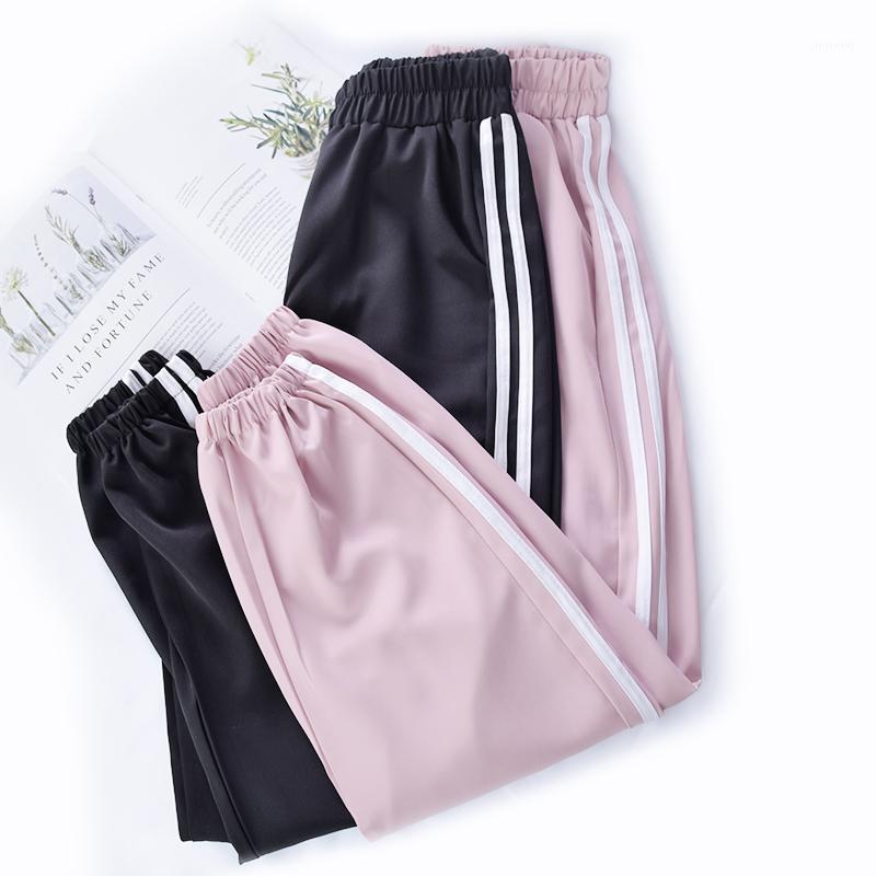 

NEW Casual Running Exercise pants Dance Female Side lines Sweatpants sports Women Trousers Fitness Loose Harem Pants Cool1