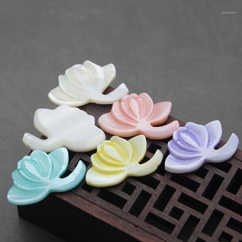 

5pcs Delicate Natural Freshwater Shell 20x25mm Dyed Carved Lotus Flower Jewelry Making Handmade DIY Hair Clip Brooch Accessories1