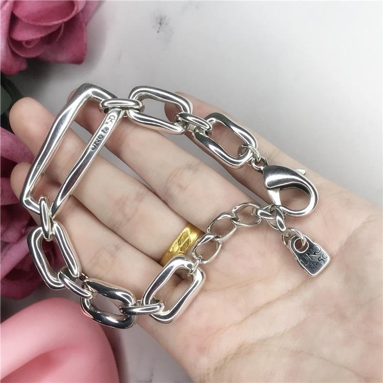 

Spain Bracelet Unode 50 Fashion Bracelet Women Men Simple Design Chain Retro Couple Alloy Punk Unisex Good Gift