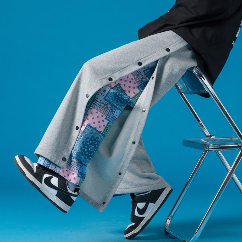 

Men's Pants VAJANED 2022 Spring Brand Straight Loose High Street Trousers Hip-hop Boys And Girls Single Breasted Fashion Casual Harem, Black