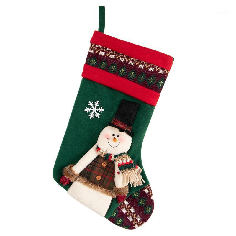 

Home Decor Tree Hanging Gift Bag Festival Plush Cloth Christmas Stockings Holiday Pendant Cute Reusable Large Capacity Party1