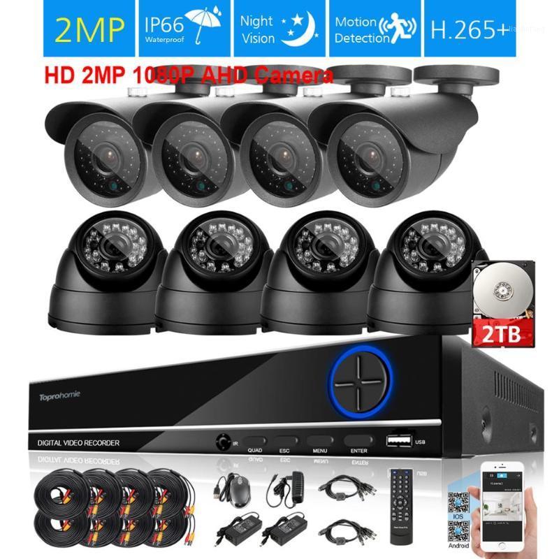 

TOPROHOIME H.265 8CH 5MP CCTV System 2MP 3000TVL AHD CVI indoor outdoor Camera Security Surveillance Video Nigh Vision Camera1
