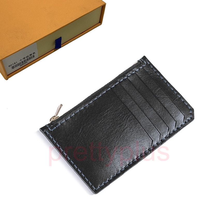 

Card Holder Wallet Mens Key Pouch Womens Card Holder Handbags Leather zippy Holders Snake Purses Small Wallets Coin Purse Handbag 68-14, With orange box