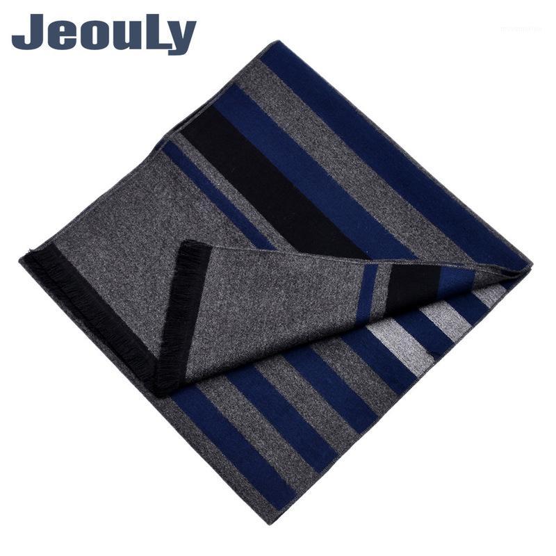 

2020 men new scarf double-sided plaid warm tassel scarf amazon gift wholesale1
