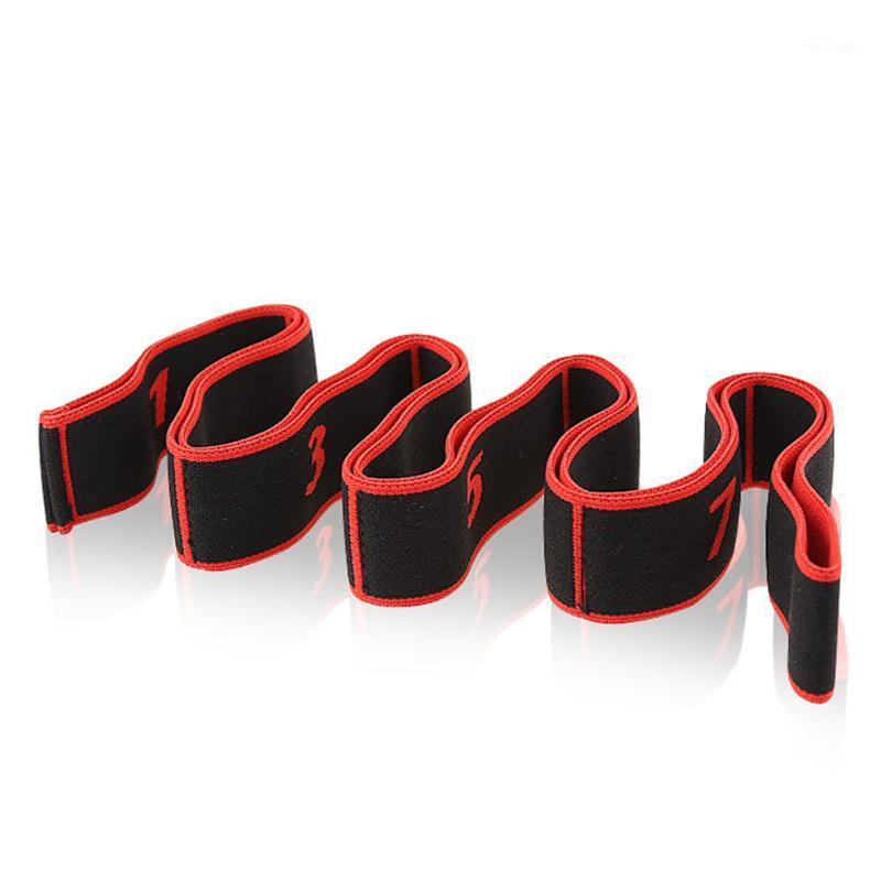 

2020 Newly 8 Grid Digital Position Elastic Band Stretch Belts for Fitness Yoga Latin Dance N661, Red