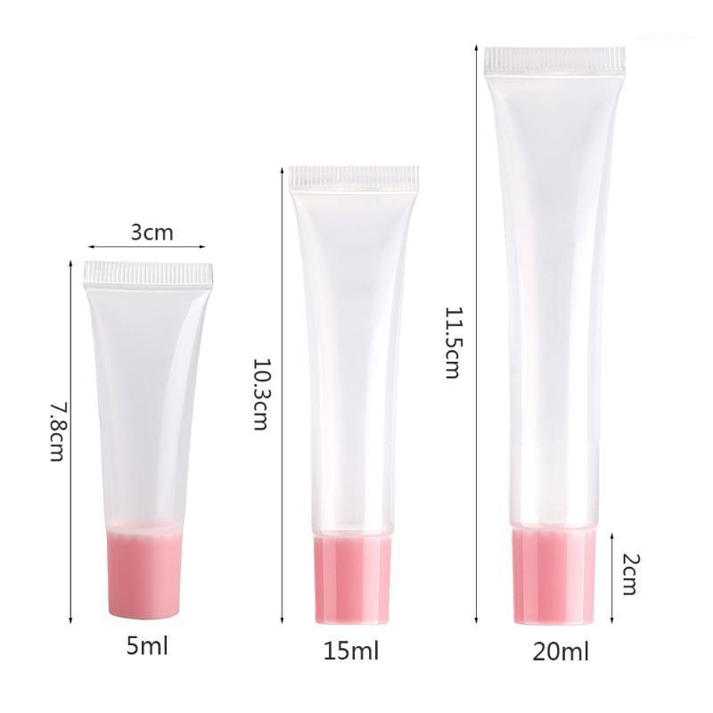 

10pcs Transparent Oblique Mouth Empty DIY Lip Gloss Tubes Cosmetic Storage Containers Ladies Make Up Lip Lipstick Tubes1