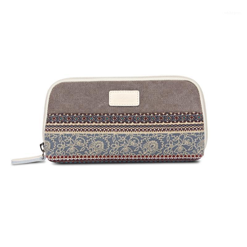 

New Ethnic Style Women Wallets With Zipper Cable Bag Phone Pocket Purse Card Holder Patchwork Lady Canvas Coin Purse Gadget Bag1