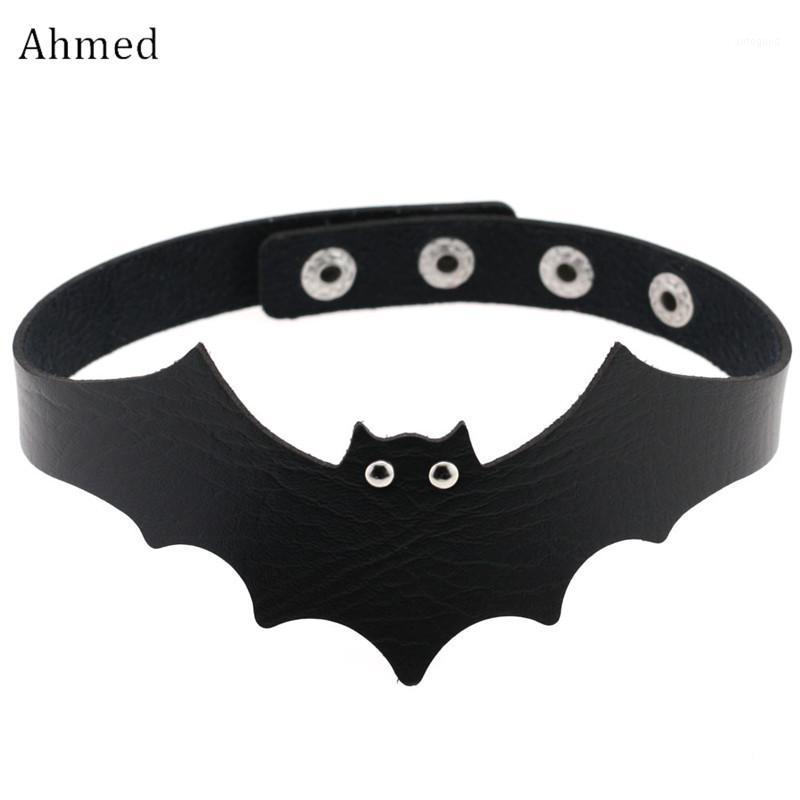 

Chokers Ahmed Harajuku Devil Halloween Bat Leather Choker Necklace Fashion Simple Collar Ornament Jewelry Collier Bijoux Femme1