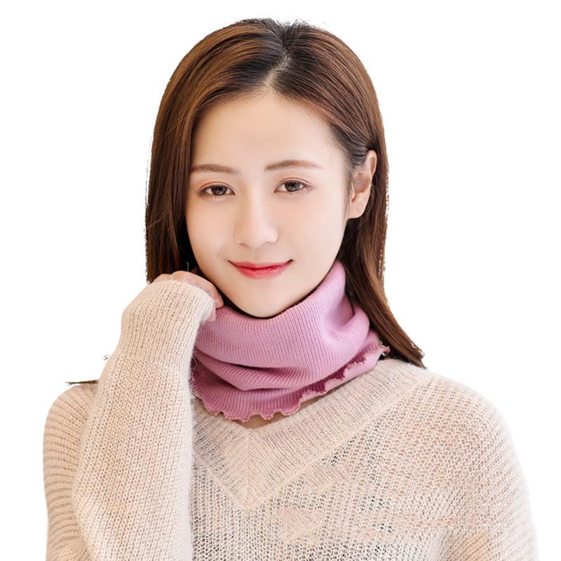 

Hot Selling Women Knitted Neck Warmer Scarf UV Protection Windproof Warm Neck Gaiter Spring Autumn Winter -B5