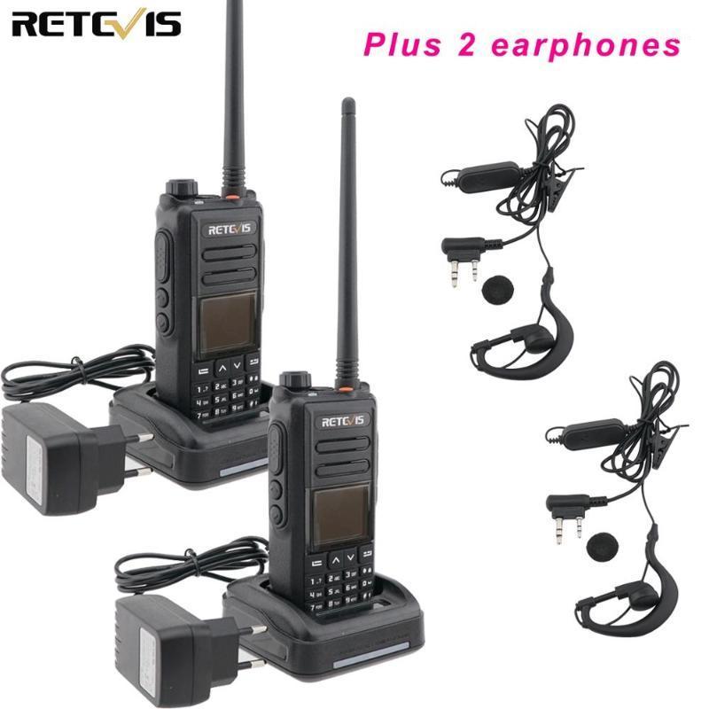 

5W DMR Digital Walkie-talkie 2PCS Retevis RT72 GPS UHF VHF Dual Band Two Way Radio SMS Digital Radio Handheld Ham Transceiver1