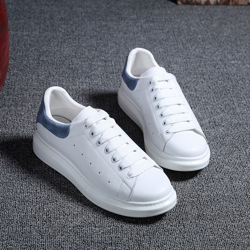 

2021 New Handcrafted Genuine Toe Lace to Pair Women's Shoes CIWT, White blue.